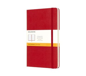 Classic Large Ruled Notebk Red HB