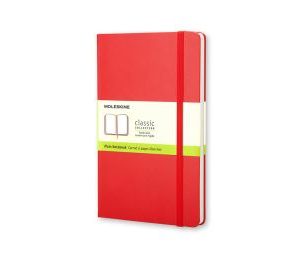 Large Plain Hardcover Notebook Red