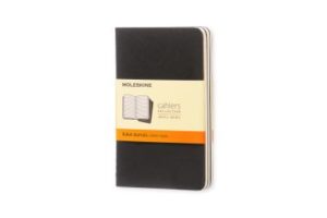 Moleskine Ruled Cahier - Black Cover (3 Set): Legendary Notebooks