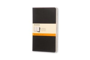 Ruled Cahier L - Black Cover (3 Set) Large